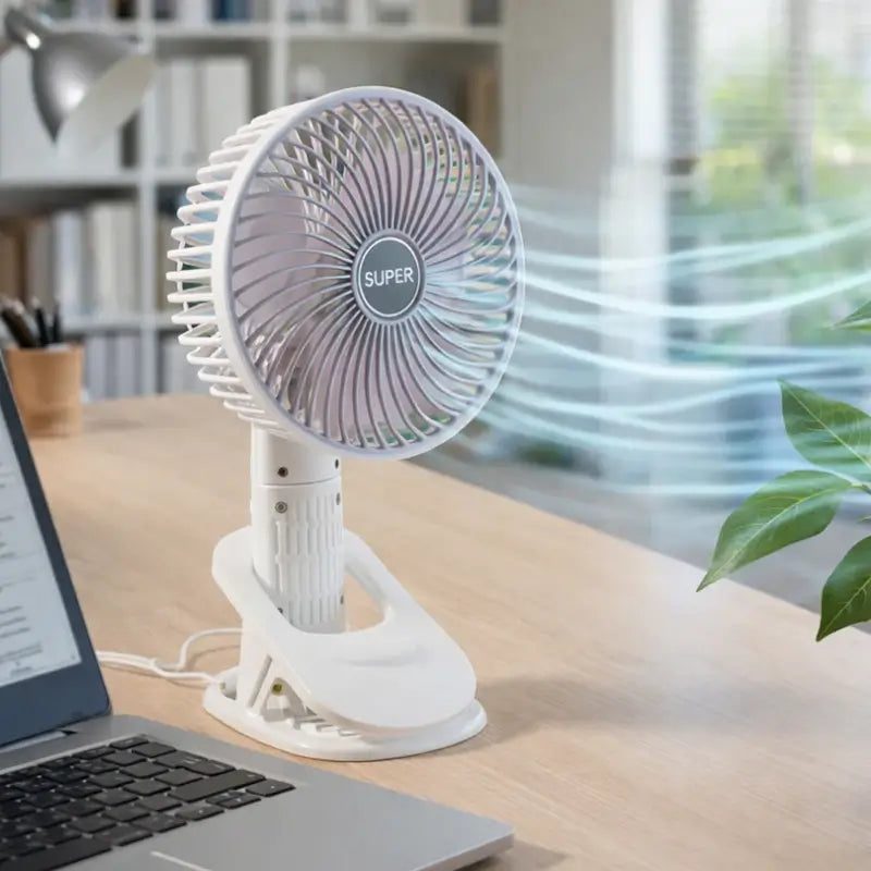 Rechargeable Mini USB Cooling Fan – Handheld & Desk Fan