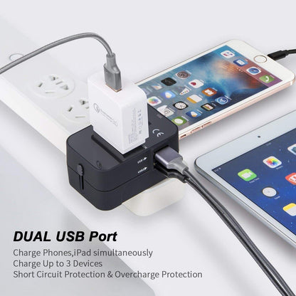 TrioCharger™️ All in One Worldwide Travel Adapter - TrendNest